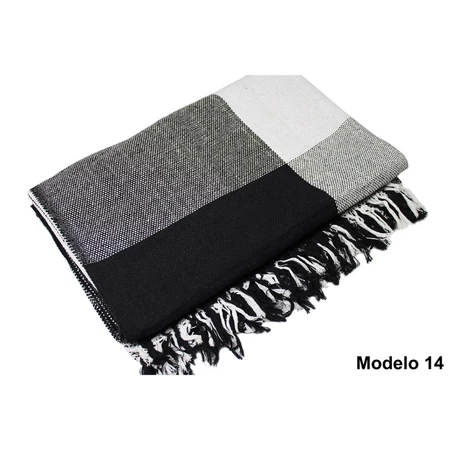 Manta para sofa em algodao xale gigante 2,40x1,80 - promocao