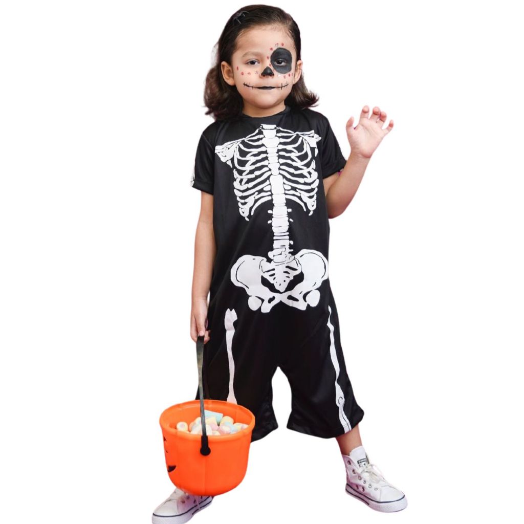 Fantasia Infantil De Menino Halloween Esqueleto festa Carnaval