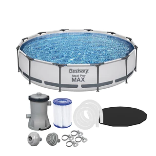 Piscina Estrutural 6473L + Filtro 110V ou 220V + Capa Bestway