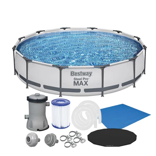 Piscina Estrutural 6473L + Filtro 110V ou 220V + Capa + Forro Bestway