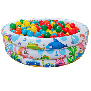 Piscina Infantil Inflável Fundo do Mar + 50 Bolinhas