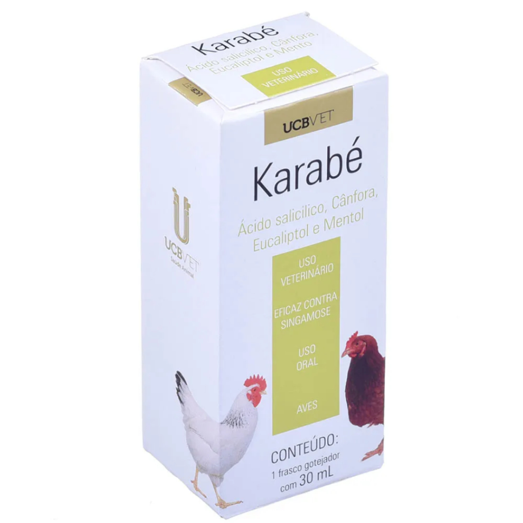 Karabé - 30ml Tratamento para Singamose em Aves | Shopee Brasil