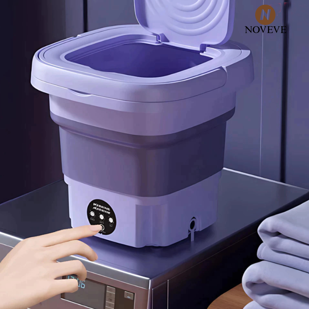 Mini máquina de lavar roupa dobrável portátil moderna máquina de lavar automática roupa interior de viagem