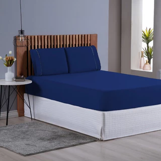 Jogo de Cama Ponto Palito Casal Queen Micropercal 3 peças 400 Fios Confortável soft touch em Oferta na Shopee