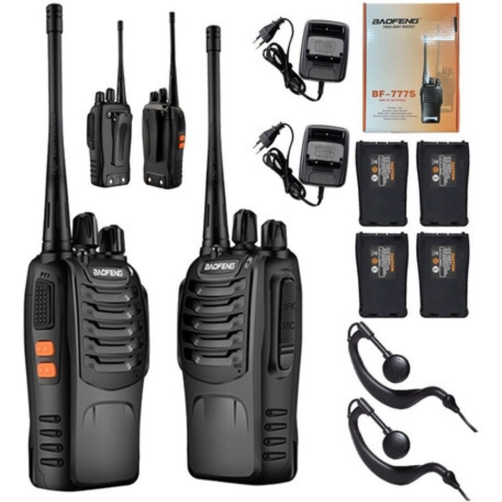 Radio Amador Comunicador Alcance 12 km 16 Canais BF 777S Profissional