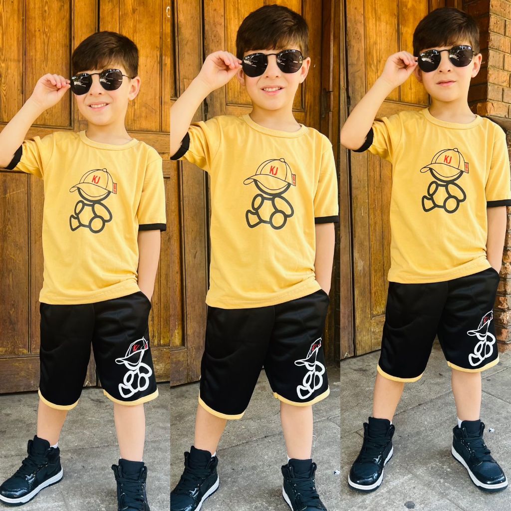 Kit de 2 pe\u00e7as de roupas infantil menino, Conjunto infantil masculino ...