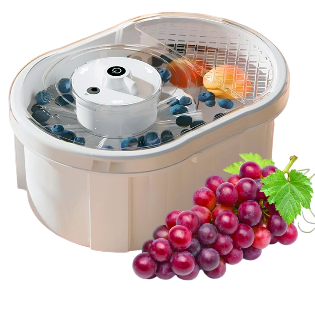 Máquina de Lavar Frutas e Verduras Automática Bivolt Higienizar Vegetais Legumes Frutos do Mar