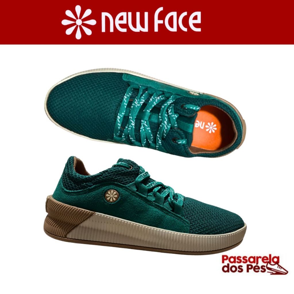 Tênis Feminino New Face de Couro Nylon New York - Ideal para o Dia