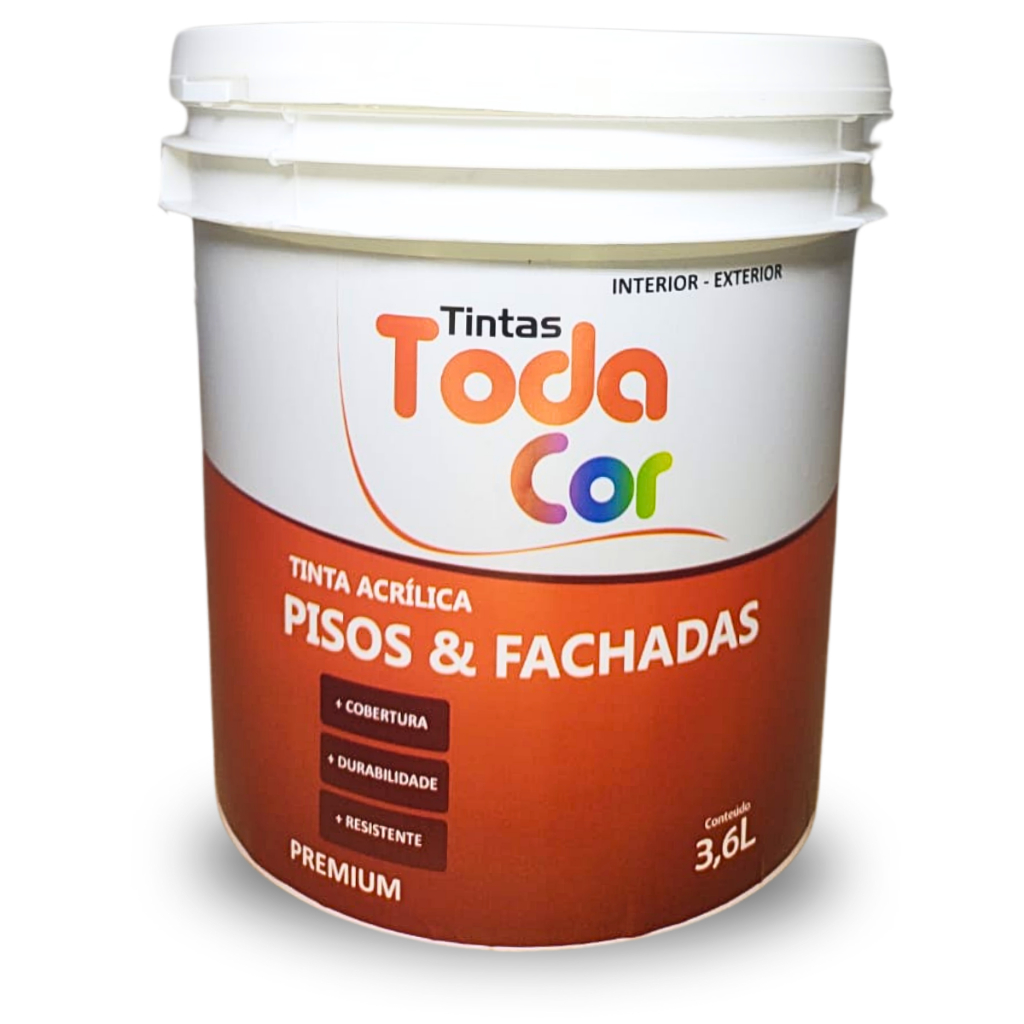 Tinta Resistente Para Chão, Pisos e Fachadas 3,6L Interno e Externo ...