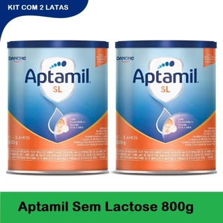 1 Kit c/ 2 Latas Aptamil Sem Lactose 800g cada em Oferta na Shopee
