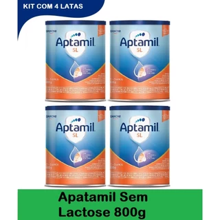 1 Kit c/ 4 Latas Aptamil Sem Lactose 800g cada em Oferta na Shopee