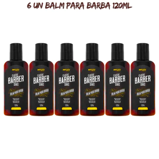 Balm Para Barba 120 ml Hidratação Maciez e Redução de Oleosidade 6 un