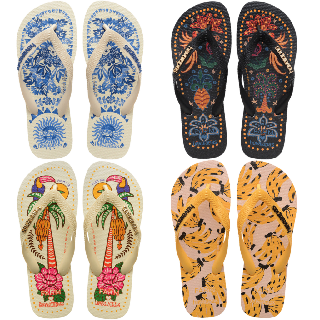 Kit 2 Pares Chinelo Havaianas Farm Tropical Vibes Promoção