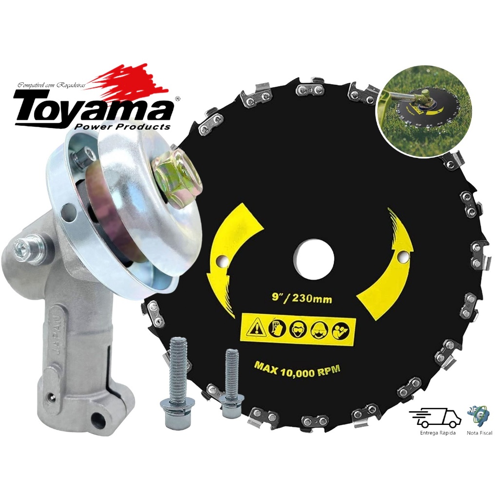 Caixa Transmissâo Ponteira P/ Roçadeira Toyama Tbc 43 - Tbc 52