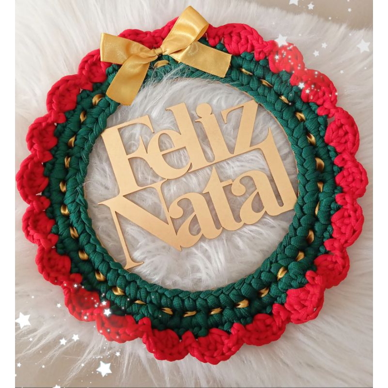 Guirlanda Natal crochê