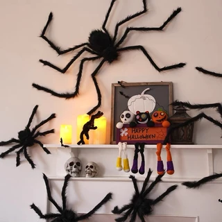 120CM Aranha Peluciada Gigante Halloween