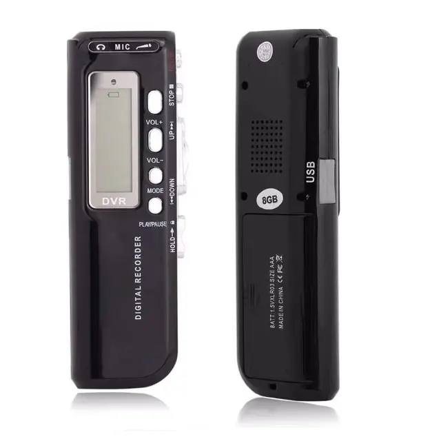 Gravador De Áudio E Voz Digital 8gb Mp3 Tomate Mt-556