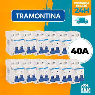 Disjuntor Din Bipolar 40 Amperes Tramontina