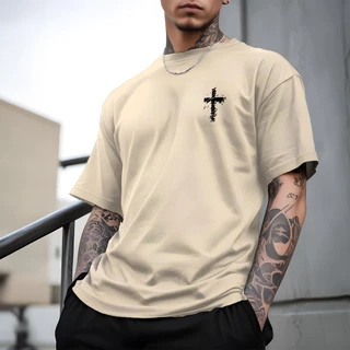 Camiseta Masculina Camisa Street Faith Camisa Manfinity 100% Algodão