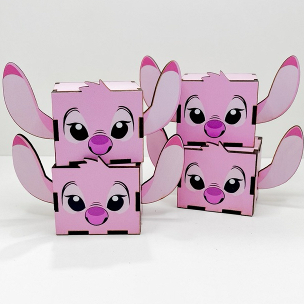 5/10/15/20PCS Mini Cubos Stitch Em MDF - Lembrancinha Porta Bombom ...