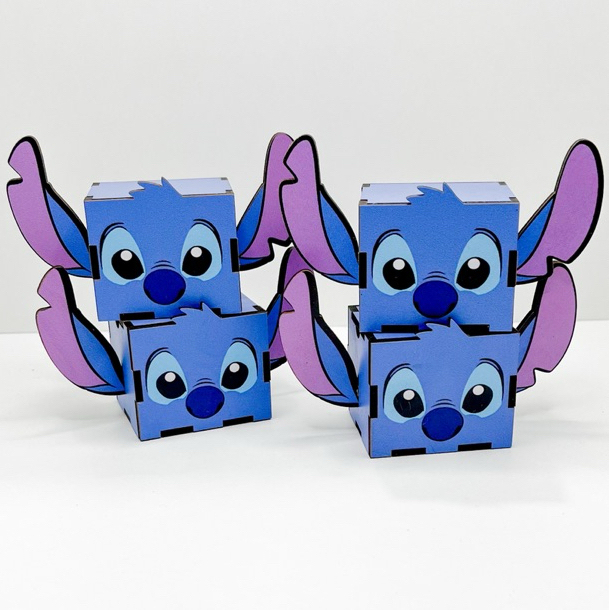 5/10/15/20PCS Mini Cubos Stitch Em MDF - Lembrancinha Porta Bombom ...