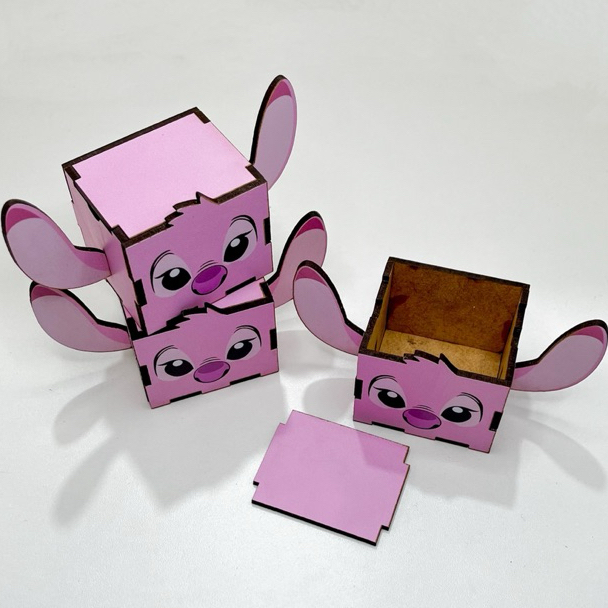 5/10/15/20PCS Mini Cubos Stitch Em MDF - Lembrancinha Porta Bombom ...