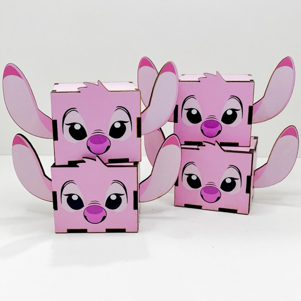 5/10/15/20PCS Mini Cubos Stitch Em MDF - Lembrancinha Porta Bombom ...