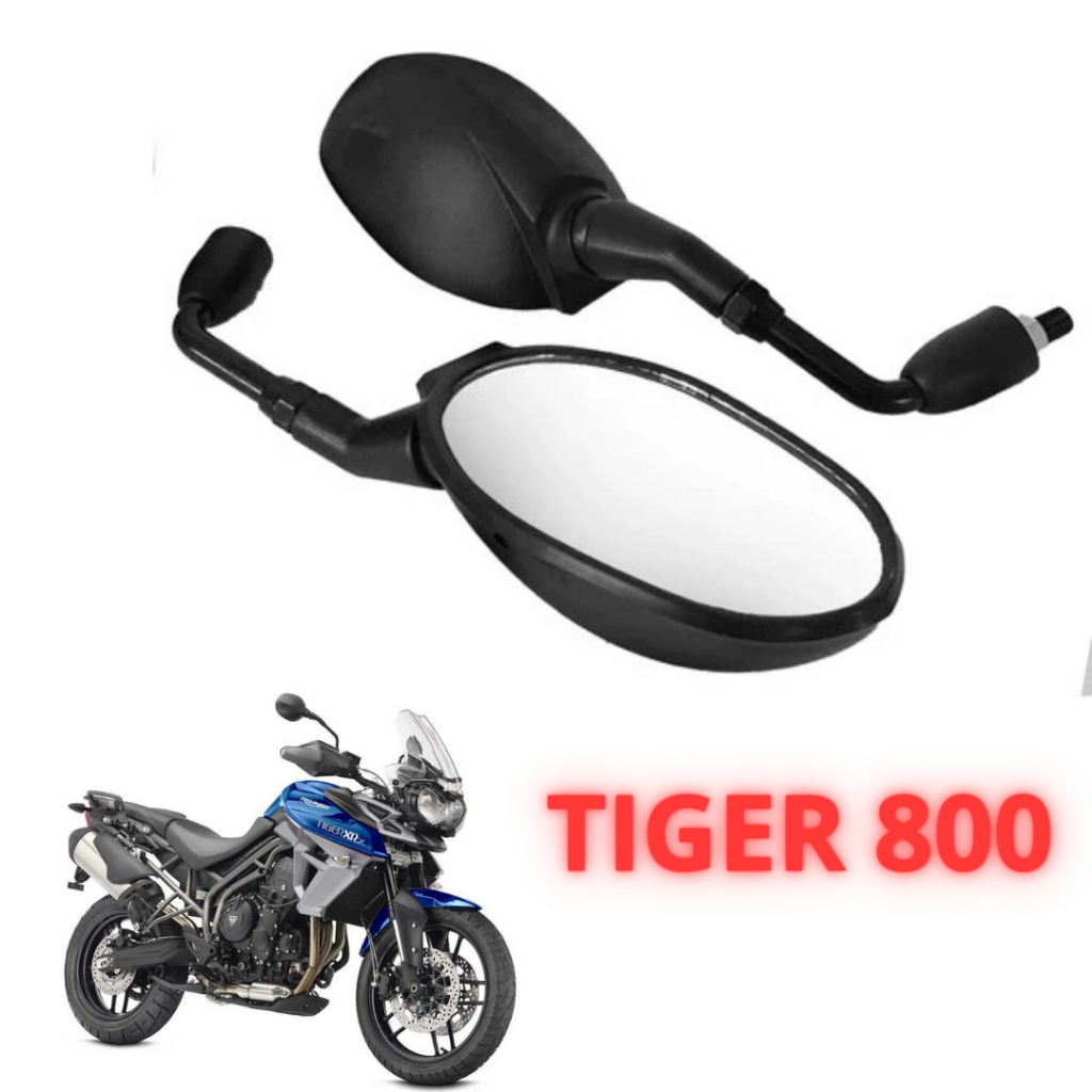 Retrovisor Triumph Tiger 800 Lente Convexa MELHOR QUALIDADE Rosca Honda ...