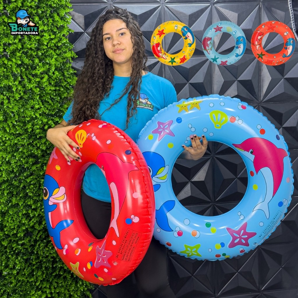 Boia Inflável Redonda 65 cm - Diversão Garantida para o Verão! | Shopee ...
