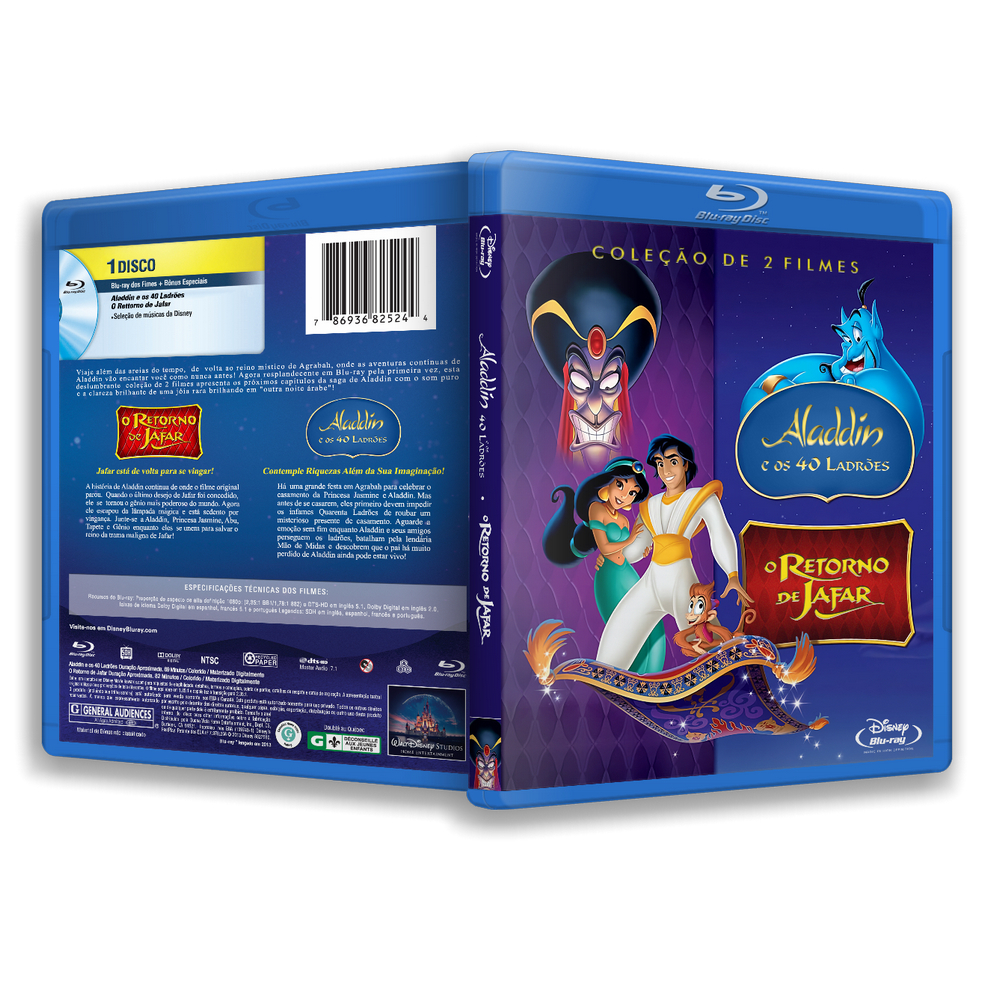 Aladdin O Retorno de Jafar / Aladdin e os 40 ladrões Bluray | Shopee Brasil
