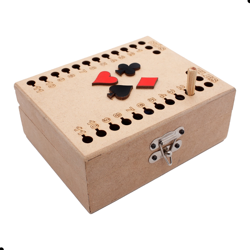 Caixa de Baralho, Truco, Cacheta, Jogos, Diversão, Marca Pontos Presente