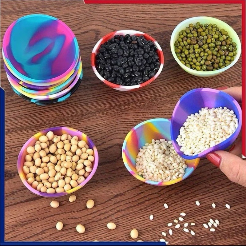 Tigela de Silicone para Cozinha Mini Tigela Colorida Serve para Comida de Bebê Porta Tempero de Cozinha