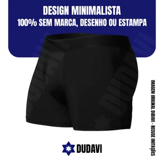 Kit Cueca Boxer Preta 5 Unidades Box, Original, Confortável, Lisa, Microfibra.