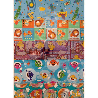 Saco de presente 30x44cm, kit com 5 embalagem para presente grande, embrulho infantil e Adulto