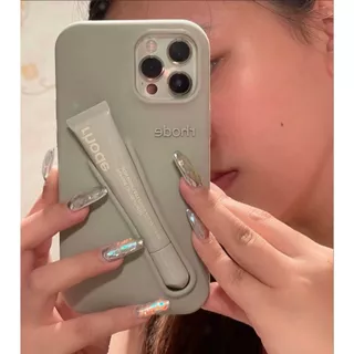 [Mesmo Estilo Da Haili]Rhode Caixa Telefônica De Letras De Batom Para iPhone 15ProMax 11 12ProMax 13ProMax 14ProMax 14PLUS 15PRO Luxo