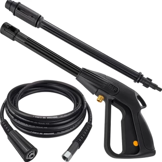 Kit Pistola Lança Mangueira Trama Nylon Compatível Lavadora Bricotech JD 105