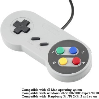 Joystick Controle USB Super Nintendo SNES para PC Mac Linux Raspberry