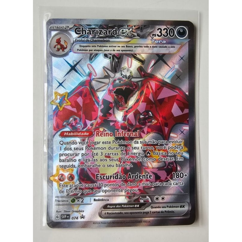 Carta Pokemon Charizard Ex Shiny Promo Destinos De Paldea Shopee