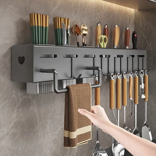 Porta Talheres De Parede Porta Condimentos Prateleira Cozinha Organizador De Cozinha -1011