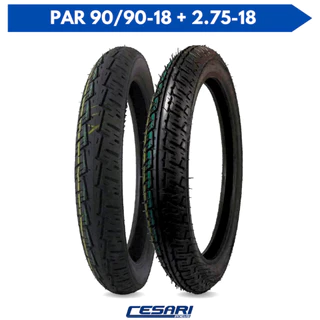 Par Pneu Cg 125 150 Titan 90/90-18 + 275-18