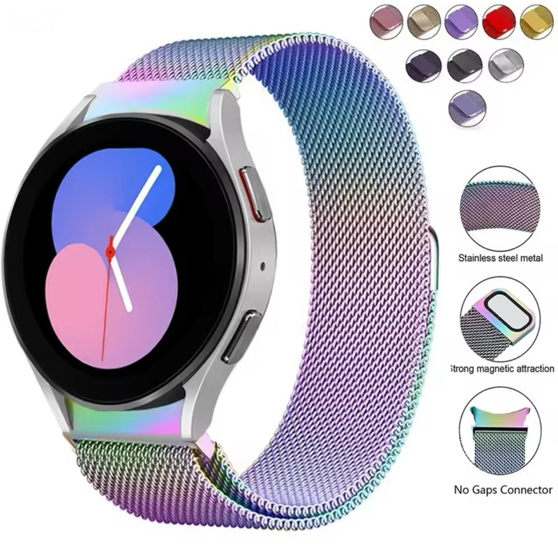 Pulseira para Galaxy 4 5 6 METAL AÇO INOXIDÁVEL Smartwatch Relógio