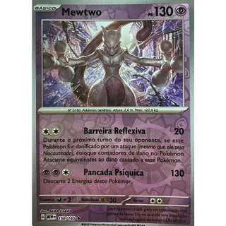 Carta Mewtwo Reverse Coleção 151 Pokemon TCG