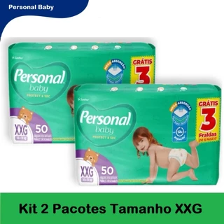 Kit 2 Pacotes Fralda Personal Baby XXG 50un- Total 100un HIPER