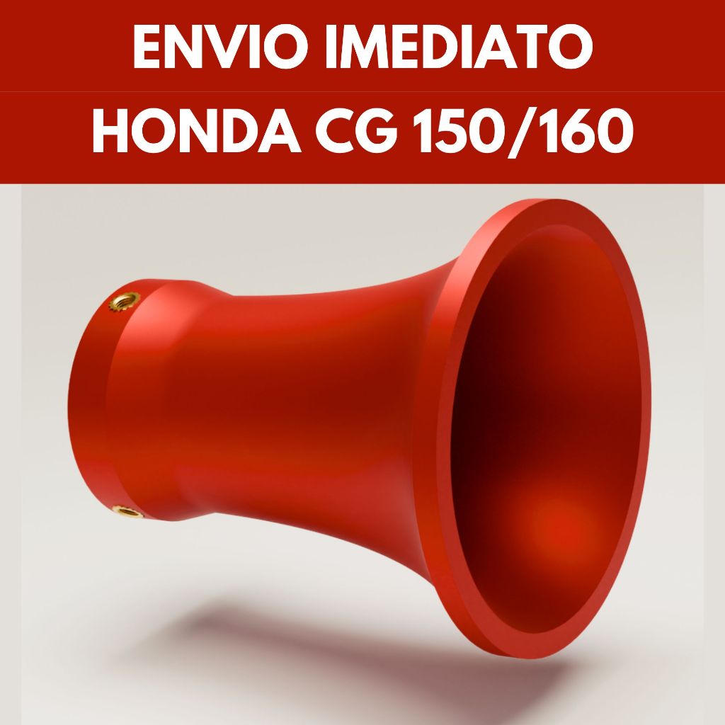 Corneta Alongada Carburador/TBI CG TITAN/FAN/START 150/160 Filtro Ar Competição Koso Keihin Mikuni