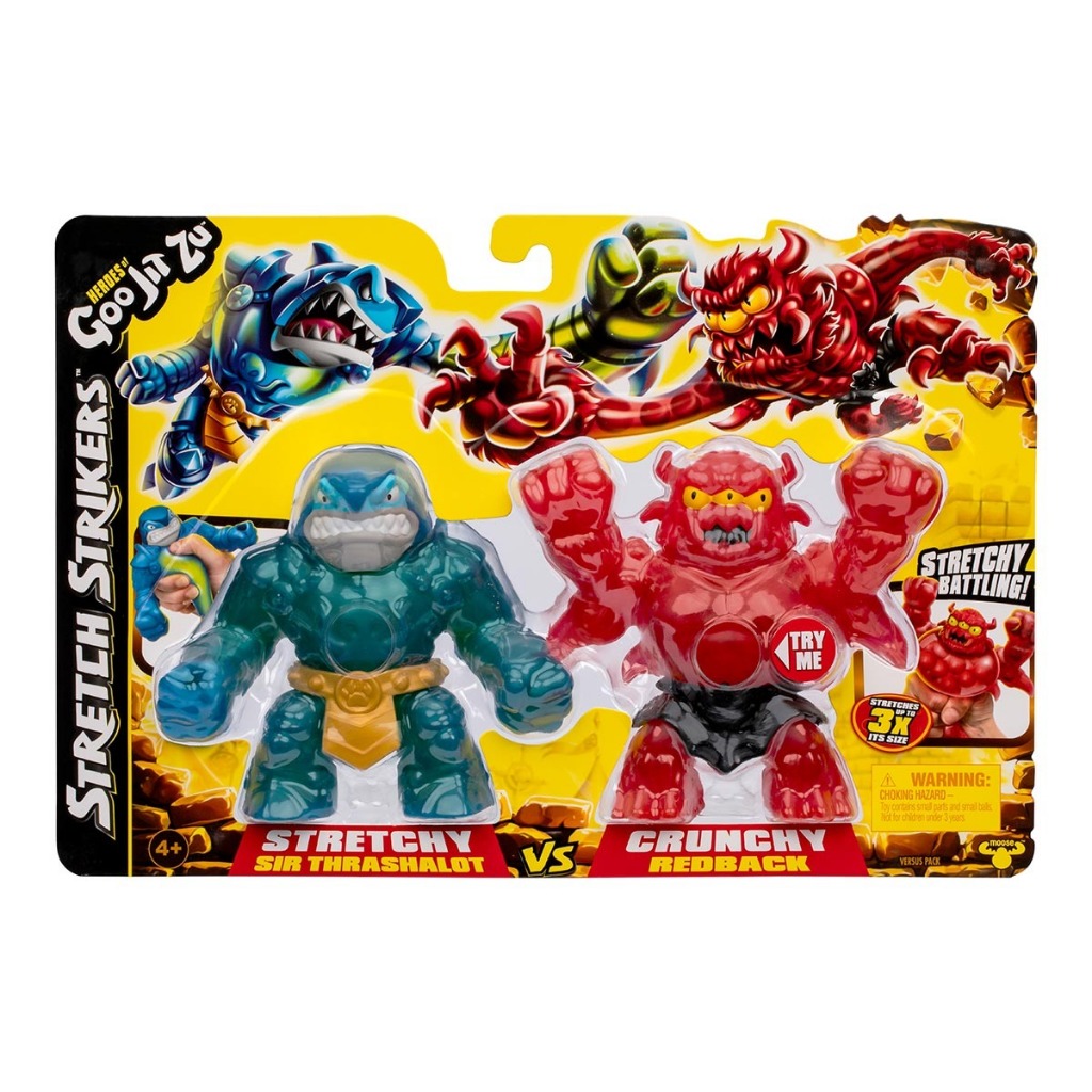 Pack c/ 2 Boneco Elástico Heroes of Goo Jit Zu - 12 cm - Moose