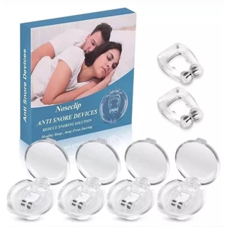 Kit 4, 2 ou 1 Clipe Magnético Nasal Anti Ronco e Apneia Dilatador em Oferta na Shopee