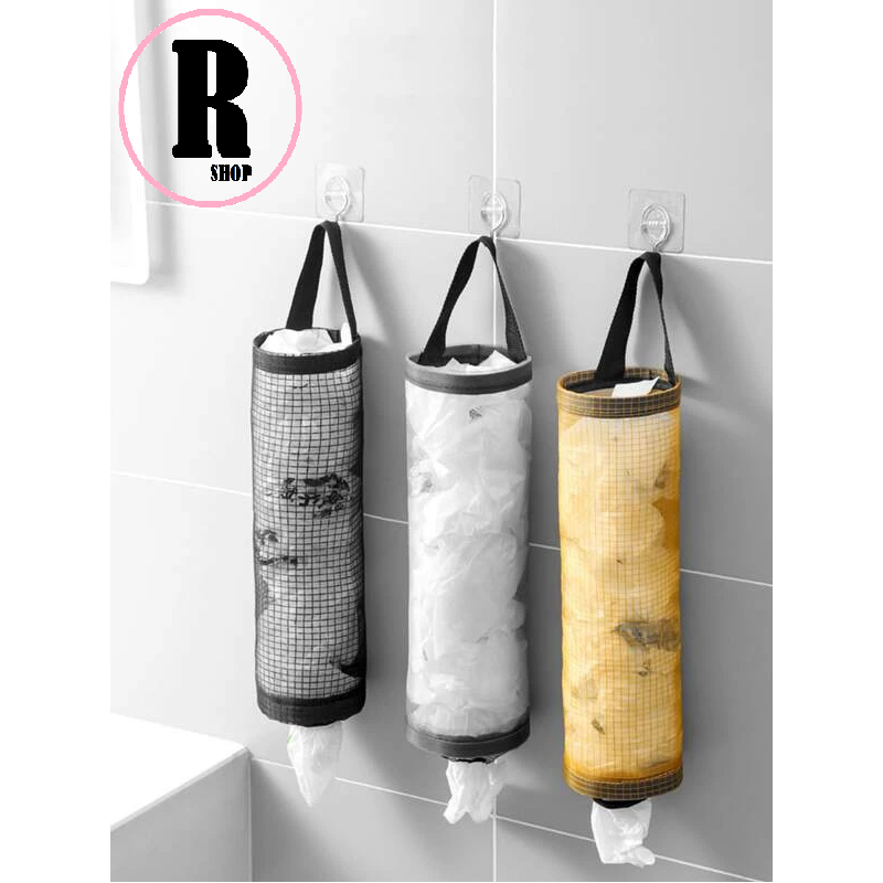 Kit 3 Peças Organizador de Sacolas Puxa Saco /Dispenser/Bolsa Organizadora De Plástico Para Armazenamento De Sacolas De Cozinha