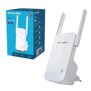 Repetidor De Sinal Wifi Multilaser Wiriless 121w Branco 127/220v Bivolt 300 Metros Alcance