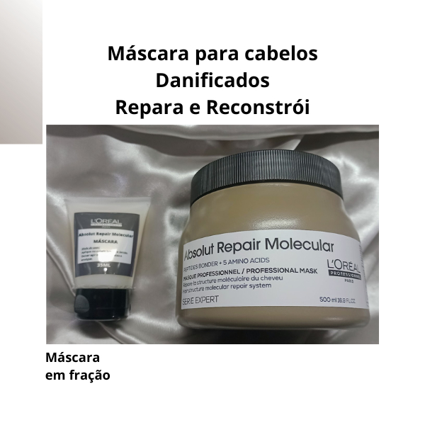 Máscara Capilar para cabelos Danificados Repara e Reconstrói | Shopee ...
