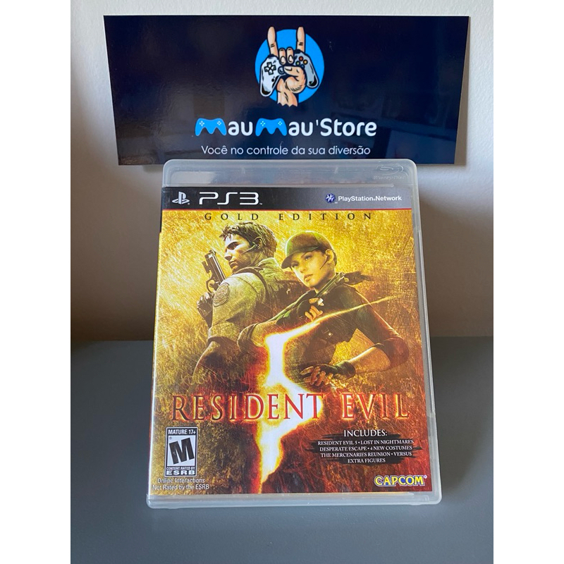 Resident Evil 5 Gold Edition PS3 - Original Usado Jogos de Ação
